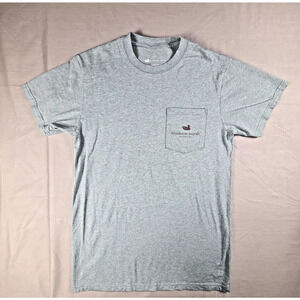 Southern Marsh Shirt Small Gray Short Sleeve Pocket Tee Bass Fish Graphic Mens S